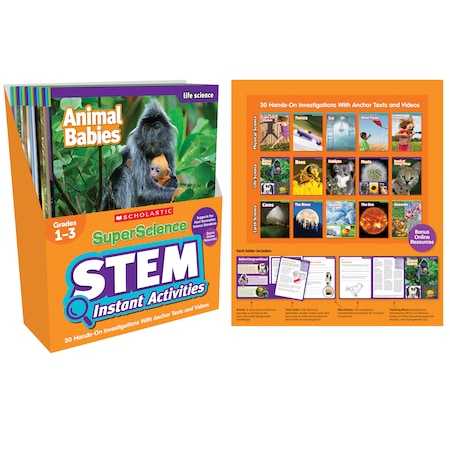 Scholastic Teaching Resources Superscience STEM Instant Activities, Grades 1-3 9781338099003